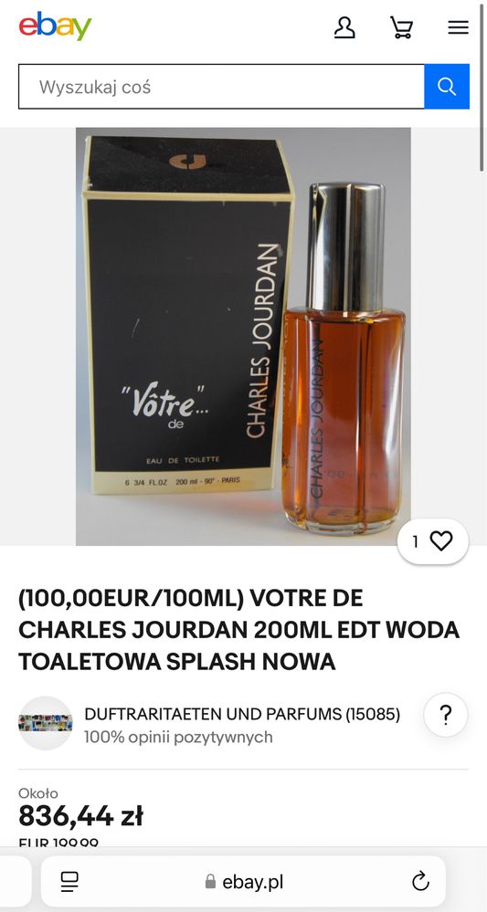 Rabat! Charles Jourdan Votre Edt 100ml