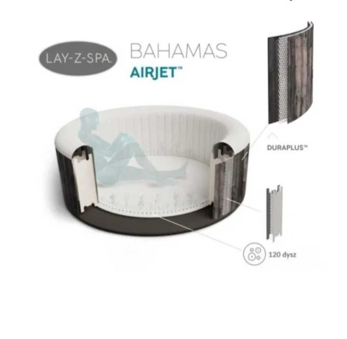 Jacuzzi ogrodowe, pompowane Bestway Bahamas 4 osobowe