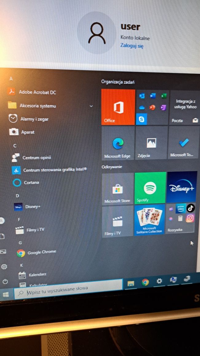 Komputer stacjonarny mini DELL D11S002 monitor tp linkWf Samsung