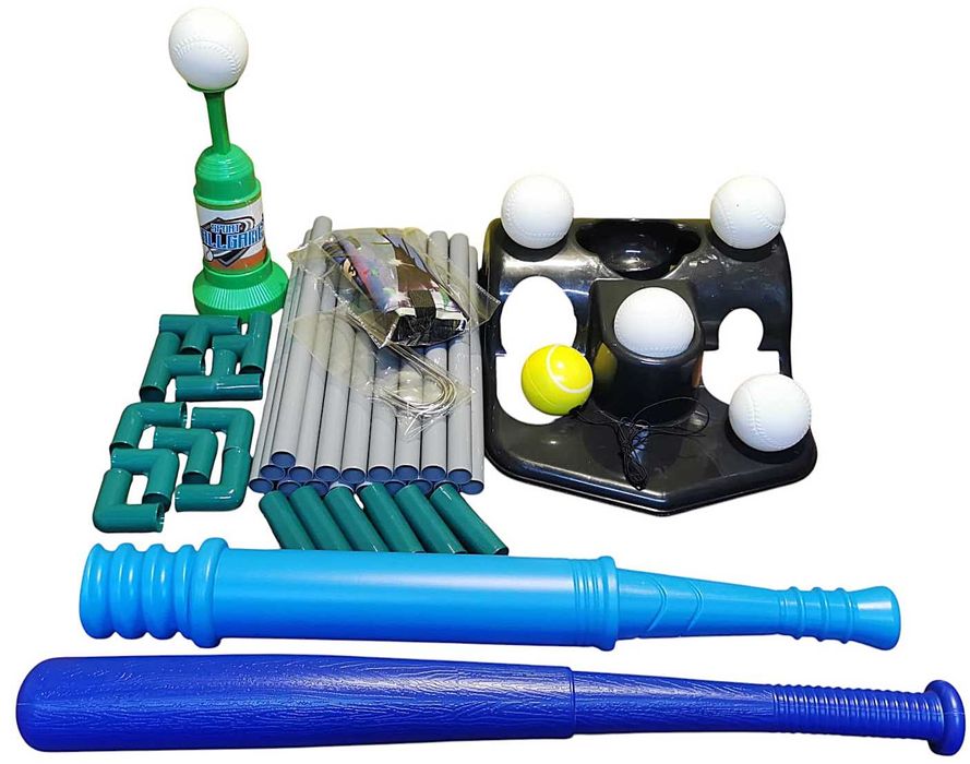 Zestaw gier ZG 2in1 baseball z wyrzutnią i matą do łapania piłek 3+