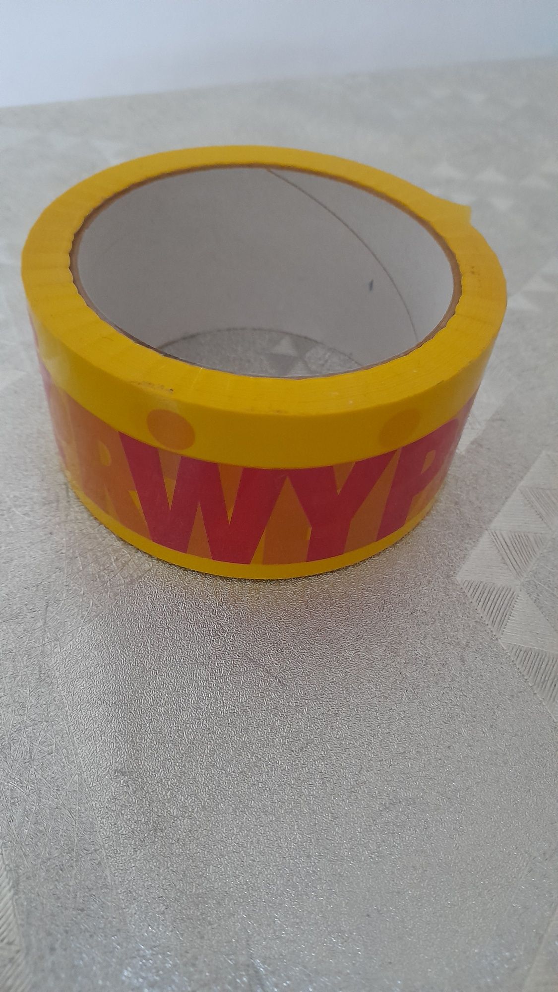 Tasma pakowa,klejąca z napisem WYPRZEDAŻ ,tasma promocyjna