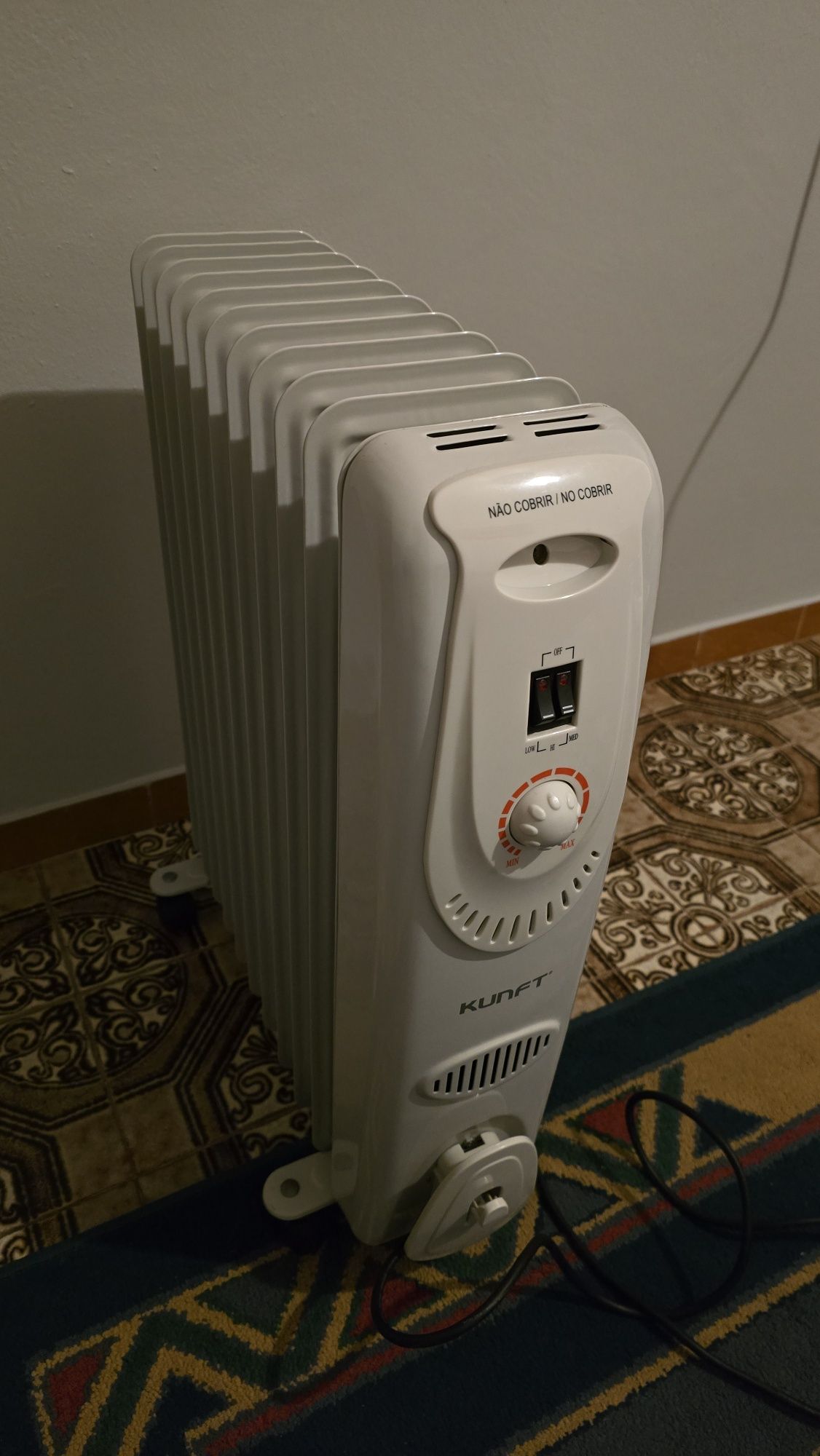 Aquecedor a óleo muito eficiente