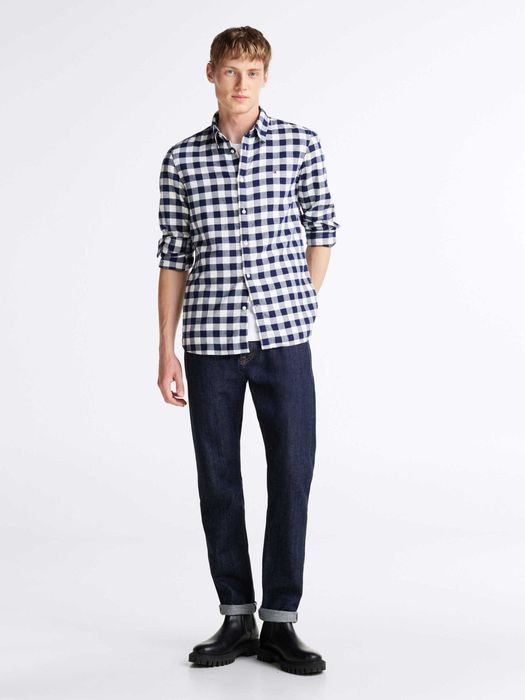 BLACK FRIDAY SALE! Сорочка Tommy Hilfiger S-M клітинка (New York fit)