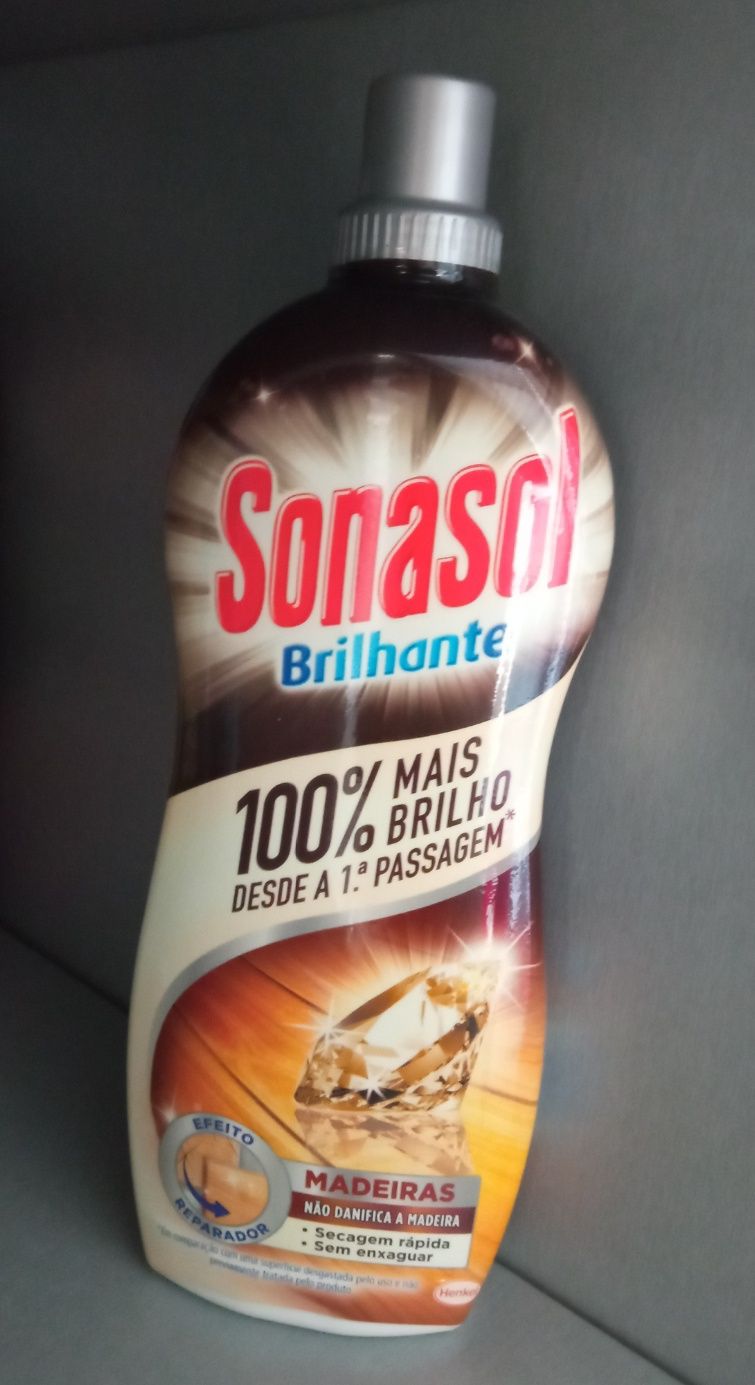 Sonasol e Finish - limpeza e brilho (móveis e pavimentos)