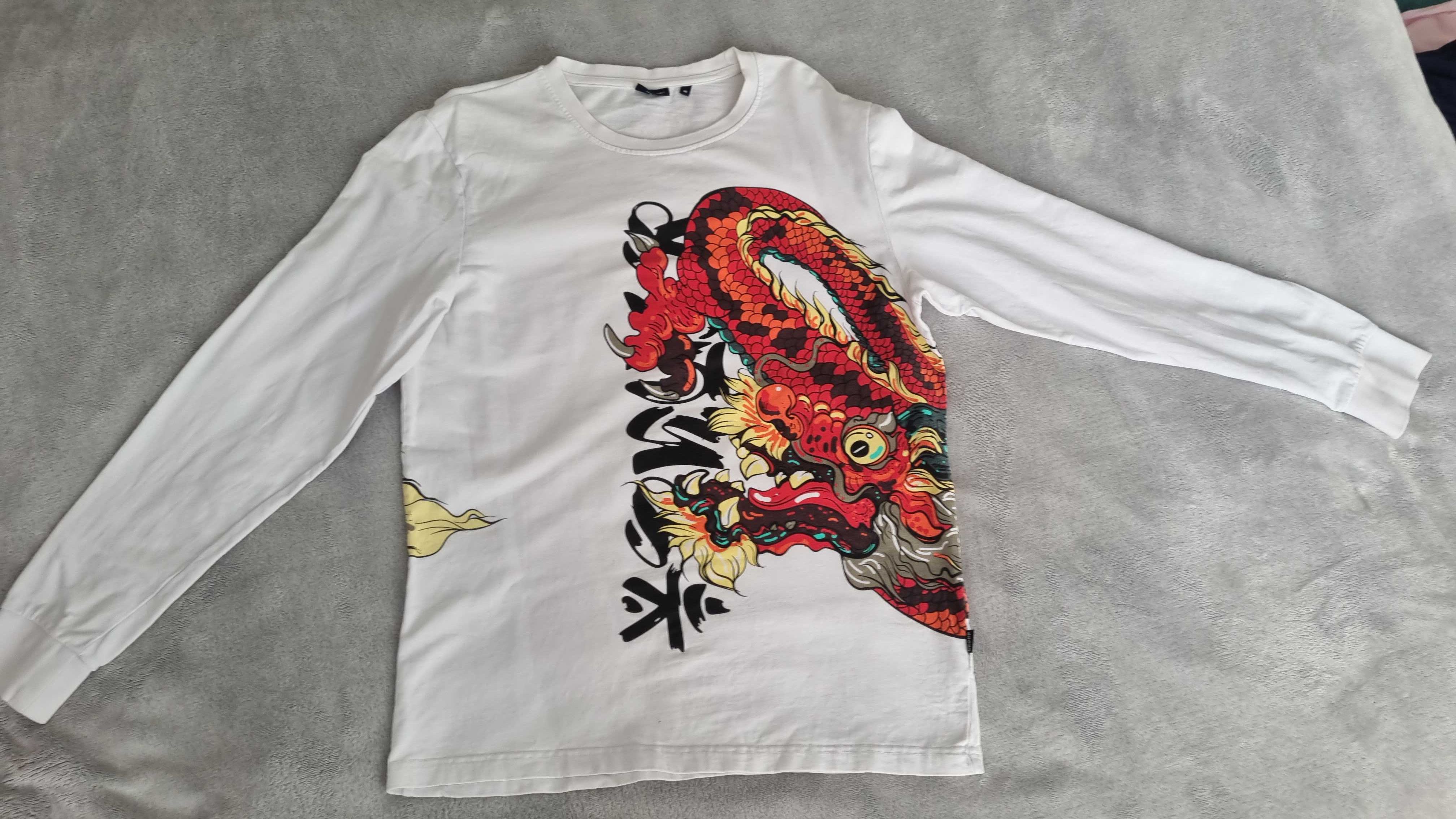 Koszulka z długim ręawem / longsleeve smok Cropp rozmiar M