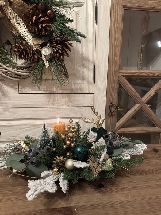 Stroik świąteczny bożonarodzeniowy