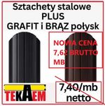 SZTACHETY metalowe sztachetki ogrodzenie płot bramy parkan lamele