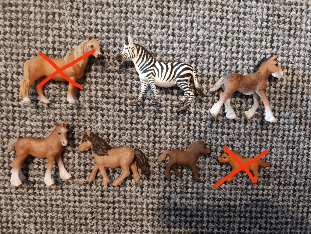 Schleich Collecta figurki koni