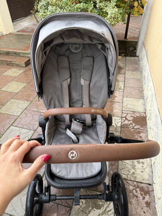 Cybex Priam 4.0 коляска 2 в 1 Mirage Grey шасі хром