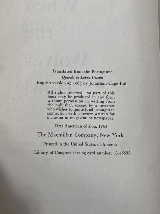 When the wolves howl by Aquilino Ribeiro