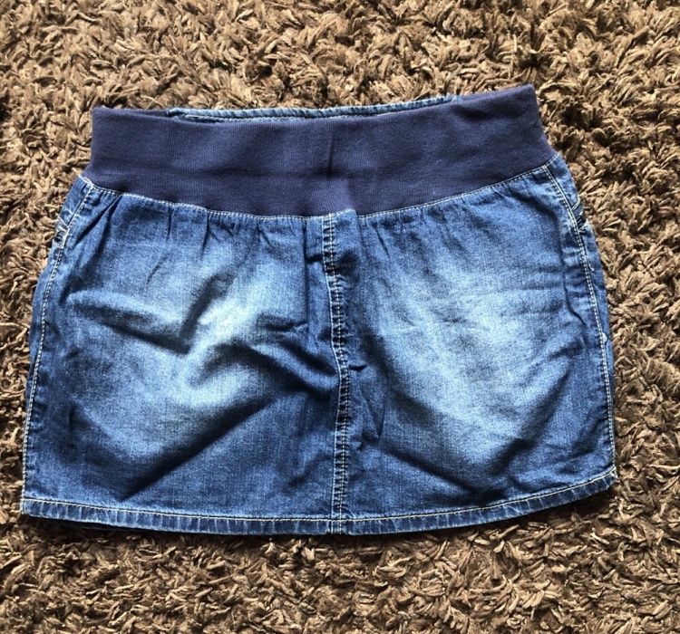 Jeansowa spódniczka mini r.36