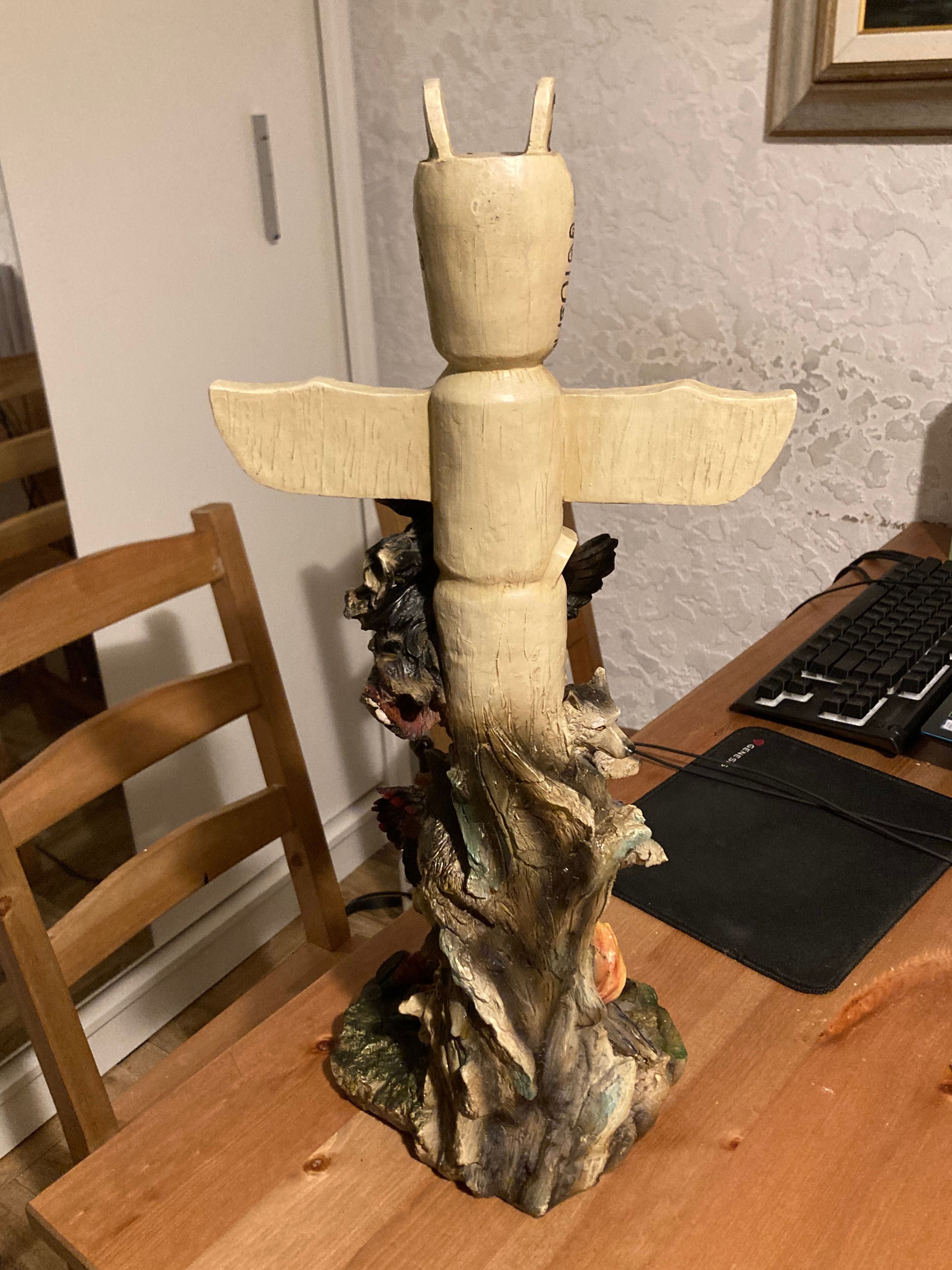 Oryginalna Figura Indiańska Antyka.