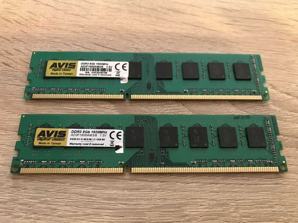 Оперативная память AVIS 8gb+8gb (16гб) DDR3 2x8GB 1.5V под AMD
