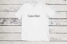 Calvin Klein * koszulka * logo * biała * męska * M