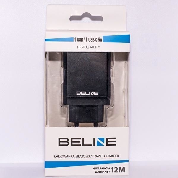 Beline Ład. Siec. 1Xusb I 1Xusb-C 5A 18W Czarny/Black (Only Head)