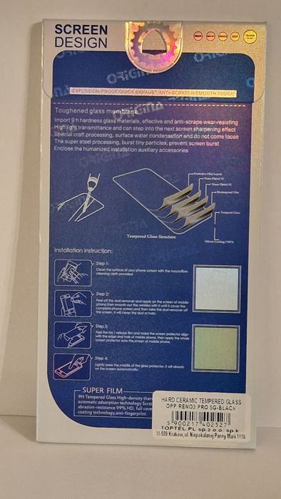 Hartowane szkło Hard Ceramic do Oppo Reno3 Pro