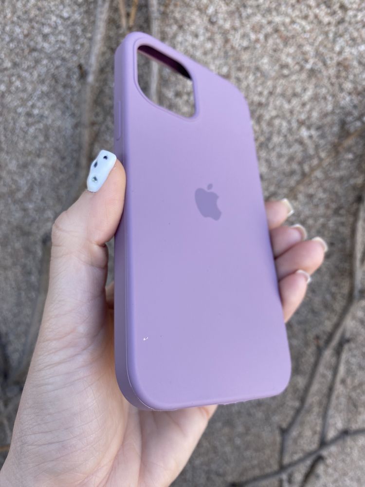 Чехол фіолетовий йогурт на айфон iphone 12 / 12 Pro silicone case