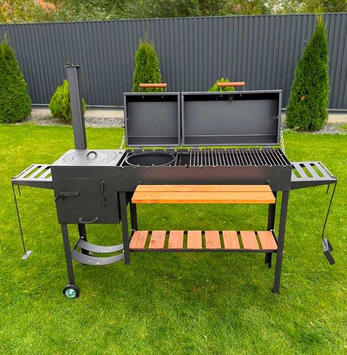 Мангал-барбекю 5 мм з пічкою під казан - якість на роки