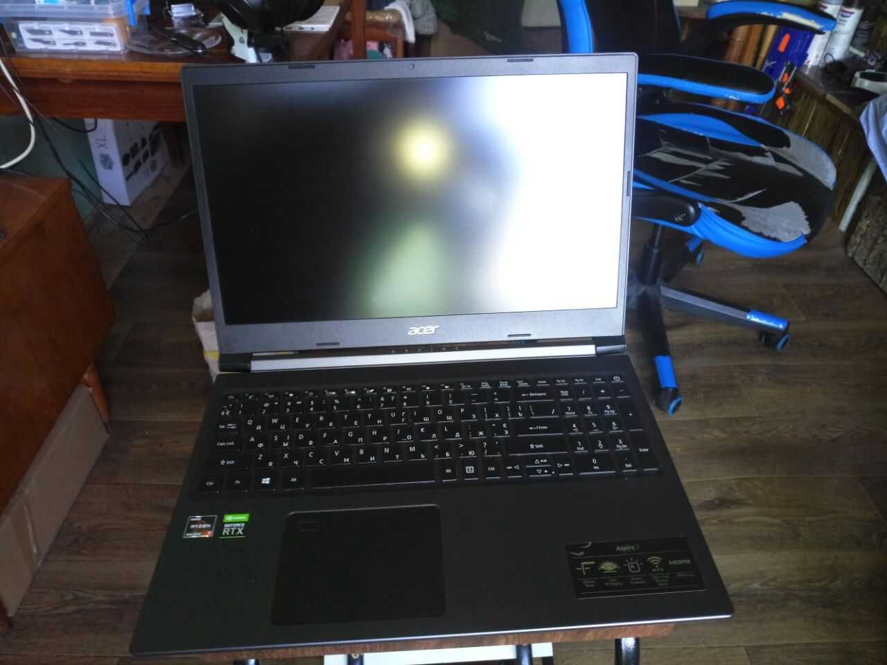 Ігровий ноутбук Acer Aspire 7 (AMD Ryzen 7; RTX 3050Ti; RAM:16ГБ DDR4)