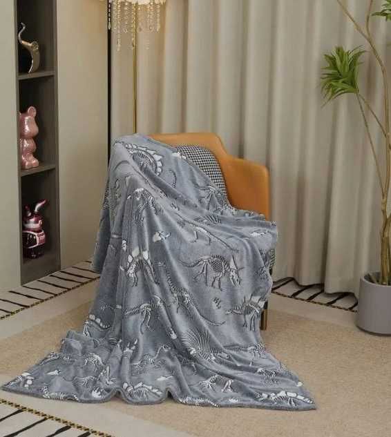 Флисовый плед, Светящийся в темноте плед, Теплое детское одеяло