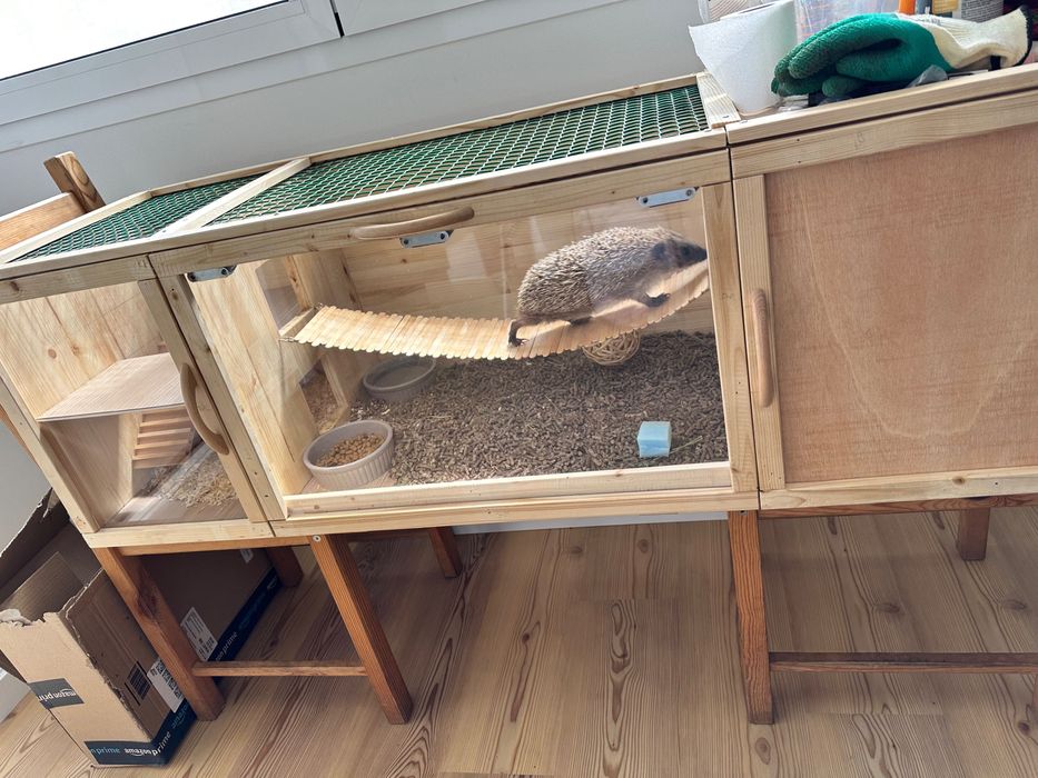 Gaiola Artesanal de Madeira, Conforto para seu animal 120x40x40 cm