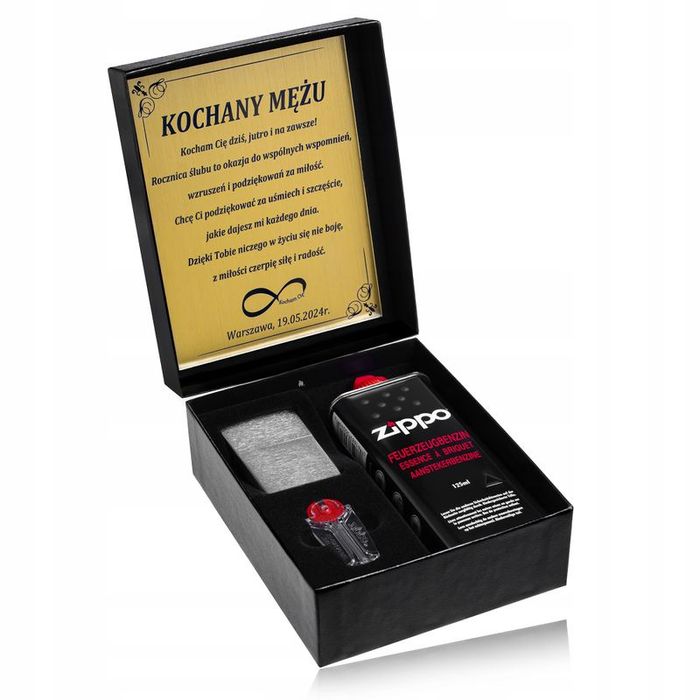 Prezent Dla Mężczyzny, Taty, Dziadka, Zapalniczka Zippo + Grawer, Dedy