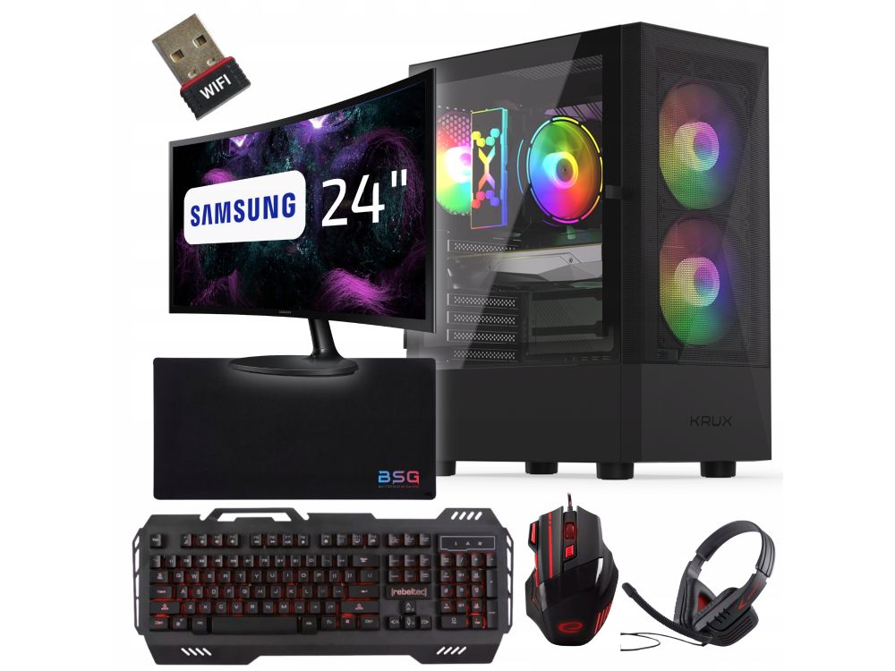 BSG Venom V11 stacjonarny, AMD Ryzen 5, 32GB DDR4, 1TB SSD, Win11 Pro
