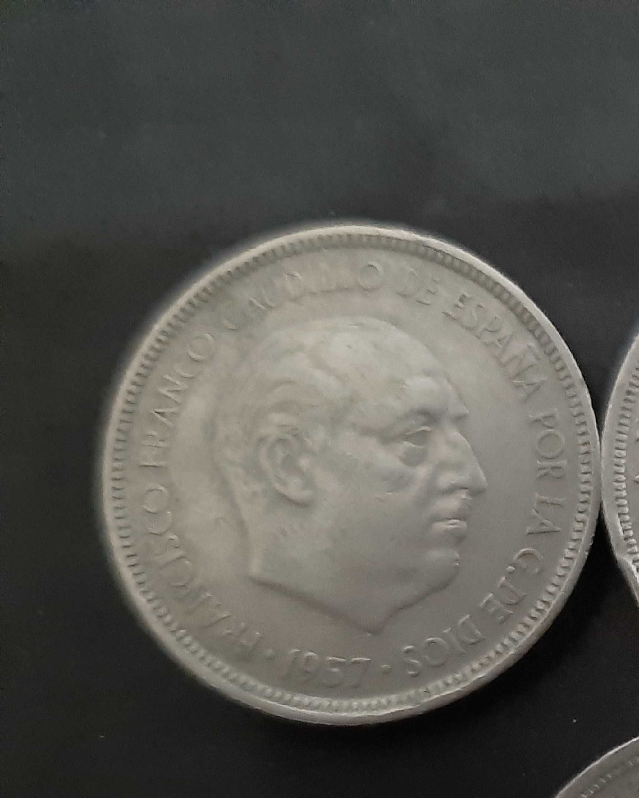 Moeda 5 pesetas 1957