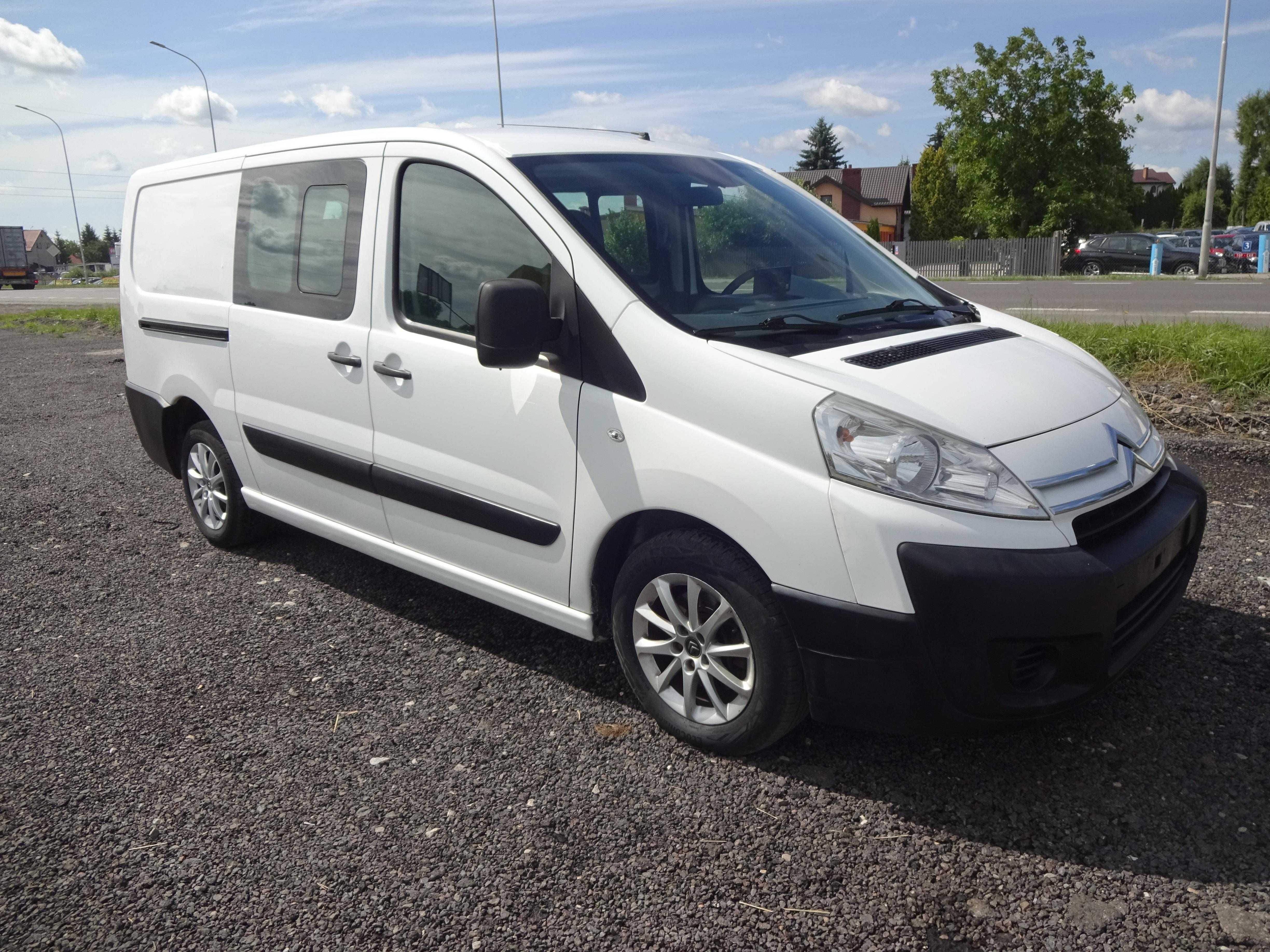 Citroen Jumpy # Dubel kabina # 6 miejsc # hak