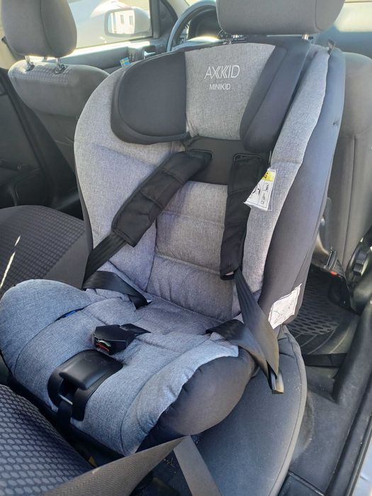 Fotelik samochodowy AXKID MINIKID 9-25kg grey /tyłem do kierunku jazdy