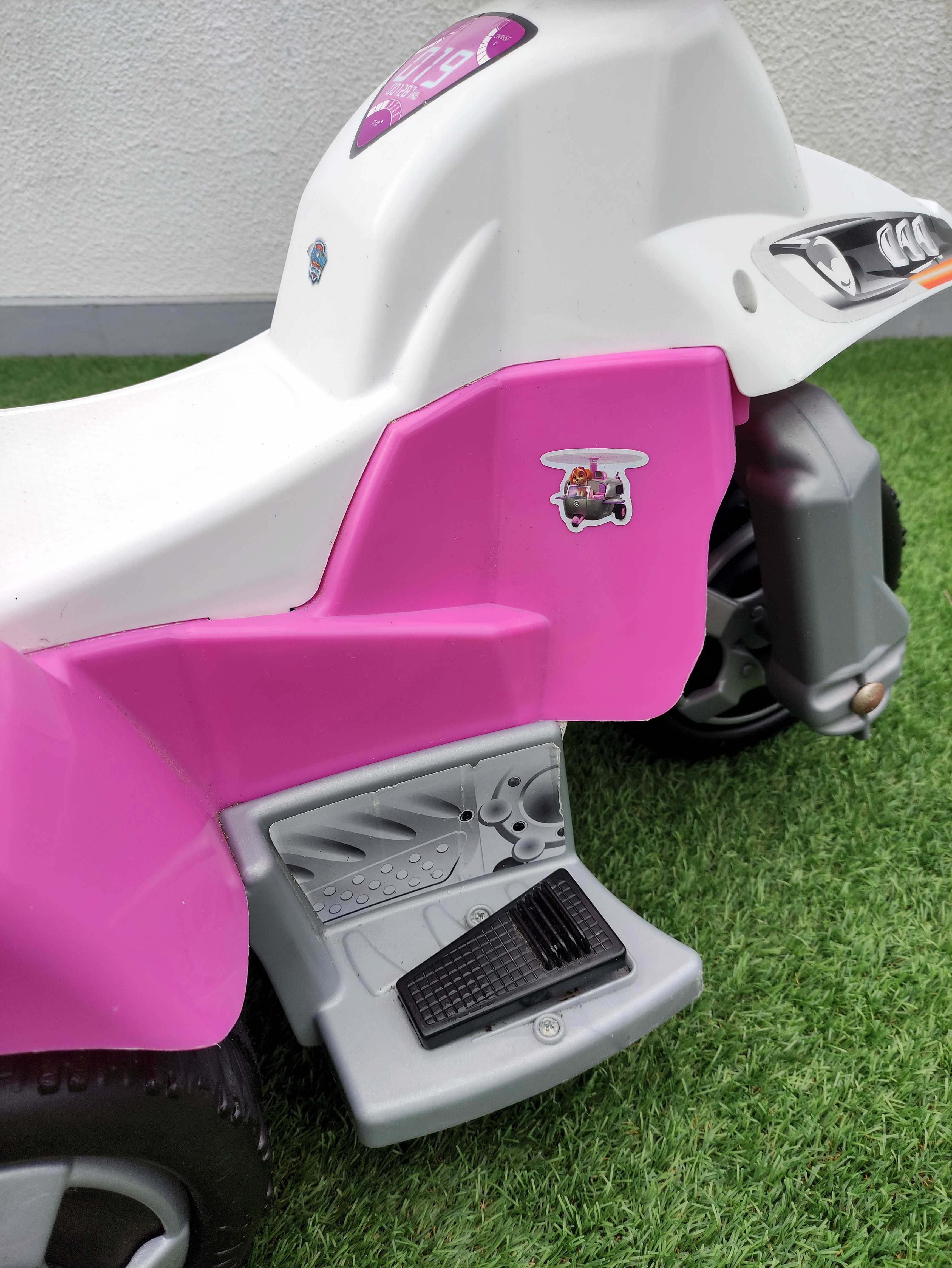 Moto elétrica criança rosa