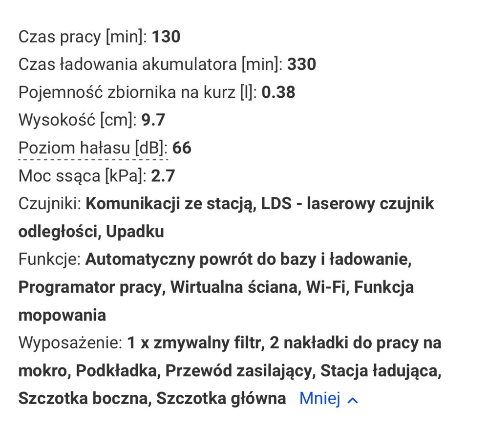 Robot odkurzająco-mopujący PHILIPS XU2000/20 Seria 2000 Arctic White