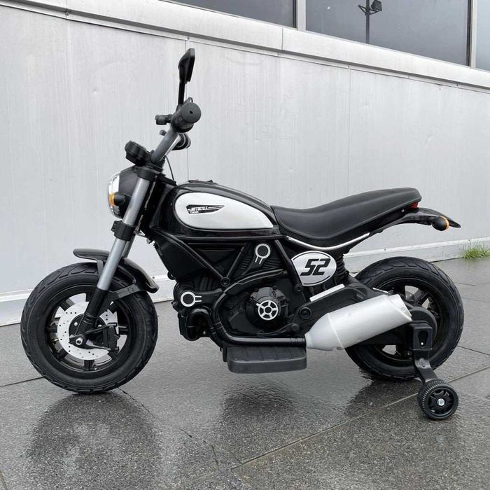 Motocykl TRIUMPH BOBBER Chopper Elektryczny Auto AKUMULATOR 2 DZIECI