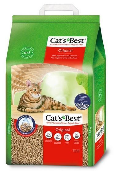 Chłonny i wydajny żwirek biodegradowalny Cat's Best Original 20L/8,6kg