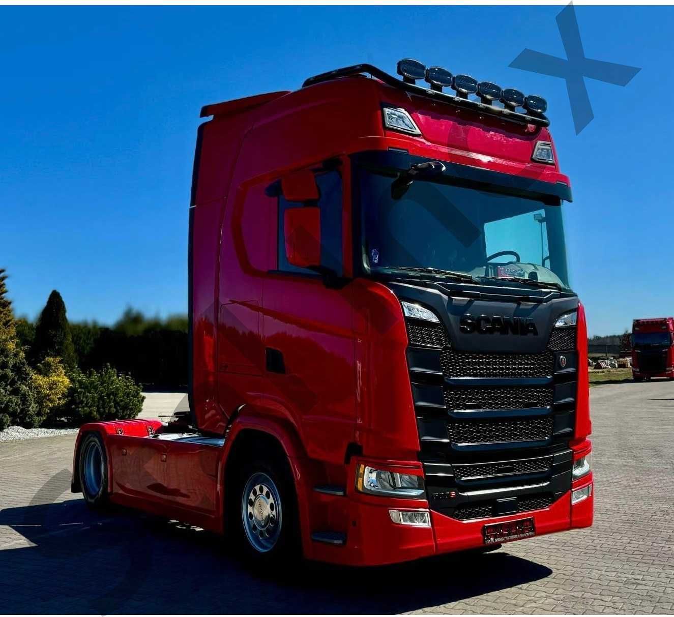 Orurowanie górne ze stali nierdzewnej Scania S / R malowane proszkowo