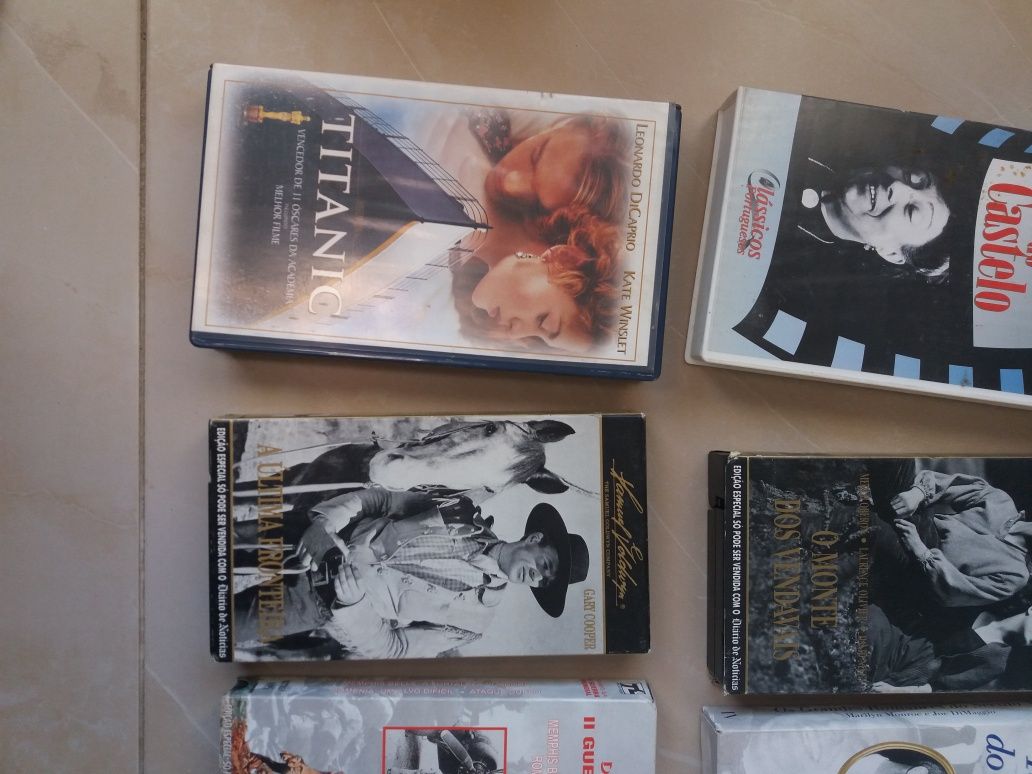 Lote de 9 cassete VHS original