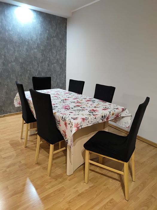 PILNE!! Stół 80x160 rozkładany na 210cm + krzesła + pokrowce