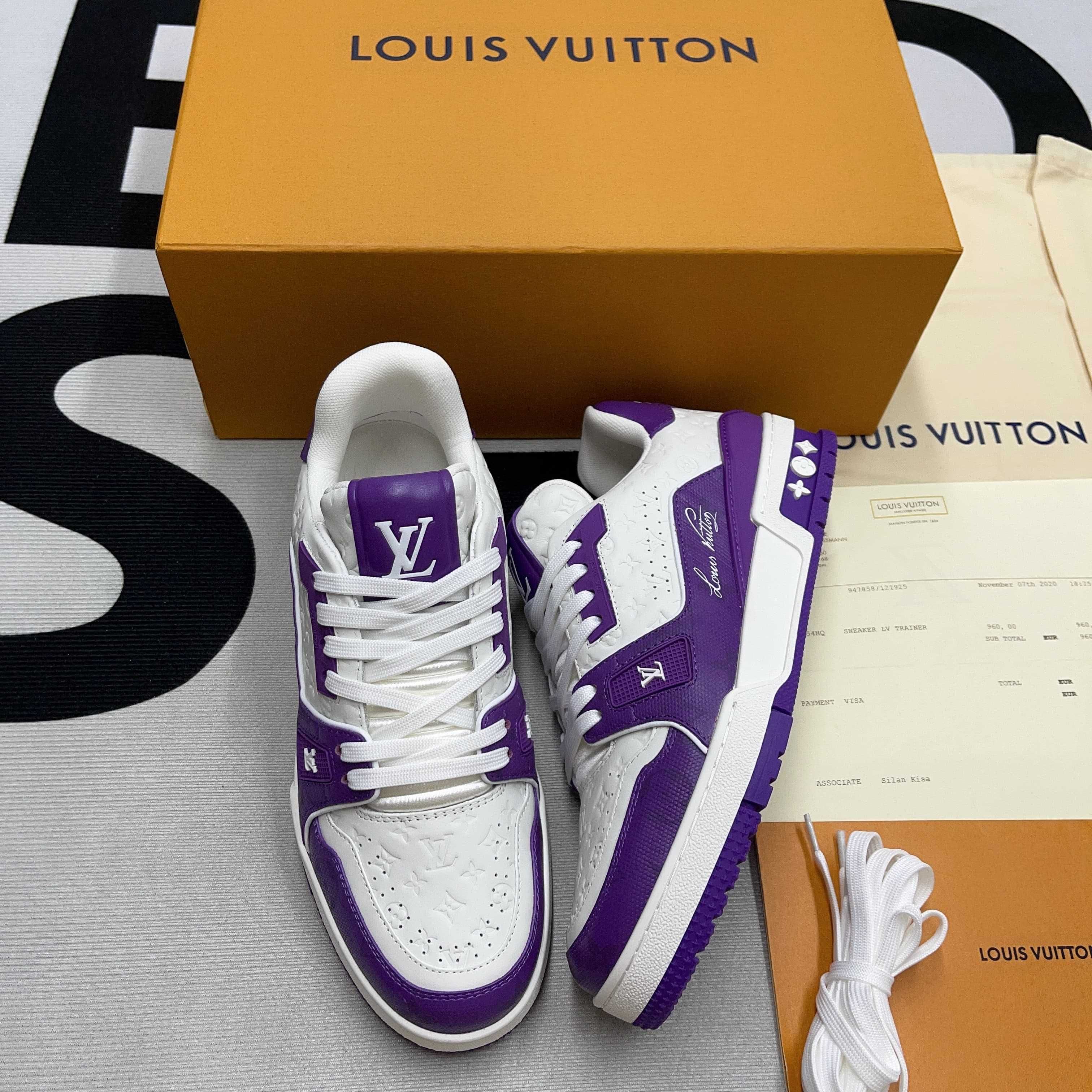 Buty Louis Vuitton LV Trainer Mini Monogram Purple (38-46)