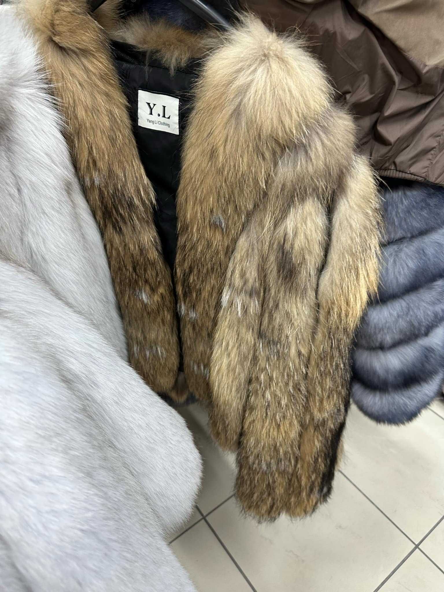 Futro naturalne Lis futrzana kurtka premium