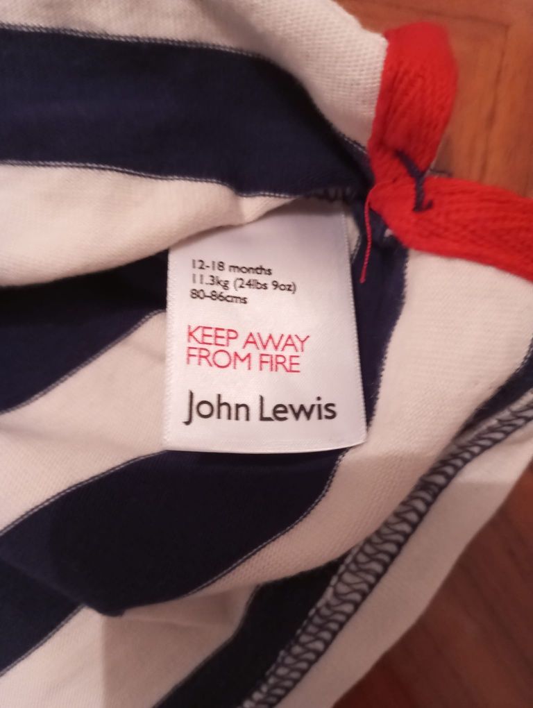 Camisola Polo John Lewis Tamanho 12-18 meses
