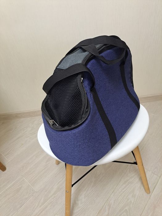 Нова Сумка переноска для котів і собак Zoo-hunt Loft 22х32х27 синя джи