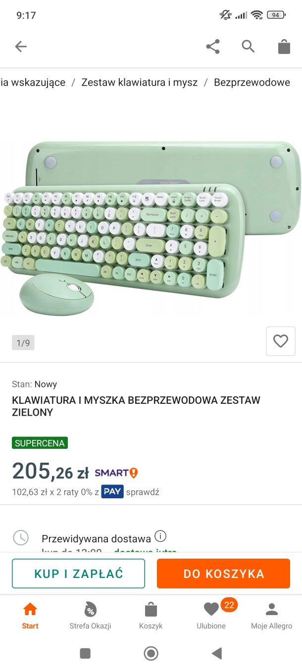 Klawiatura bezprzewodowa mysz