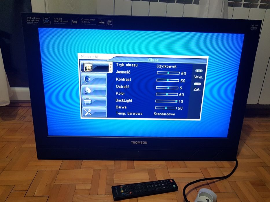 Thomson 32 cale lcd telewizor sprawny full hd