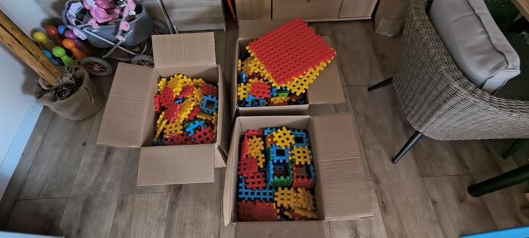 Klocki konstrukcyjne wafle