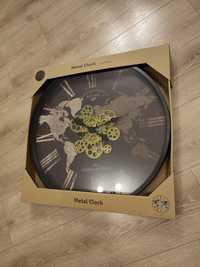Nowy czarny stylowy zegar ścienny 55 cm
