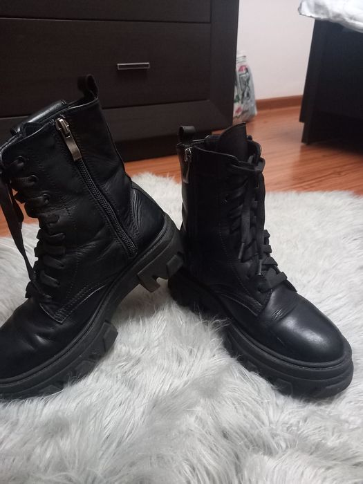 Зимові чобітки шкіряні