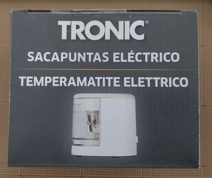 Afiador / apara lápis, NOVO, ainda com caixa selada