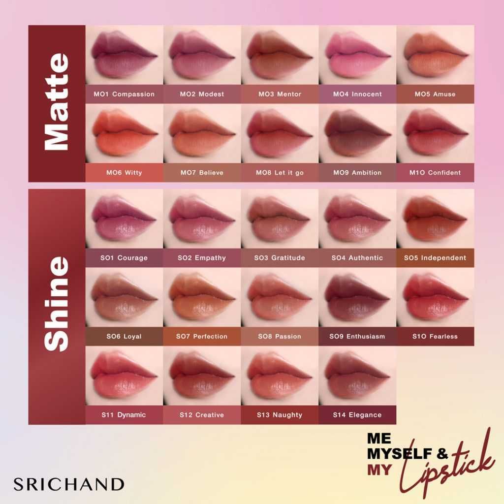 Batons (Lipsticks Srichand - M3, M7, M9) | 4€ cada, todos por 10€
