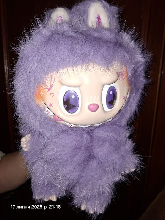 Labubu лабубу мякий Лабубище фіолетовий з хвостом зімомо zimomo тік то