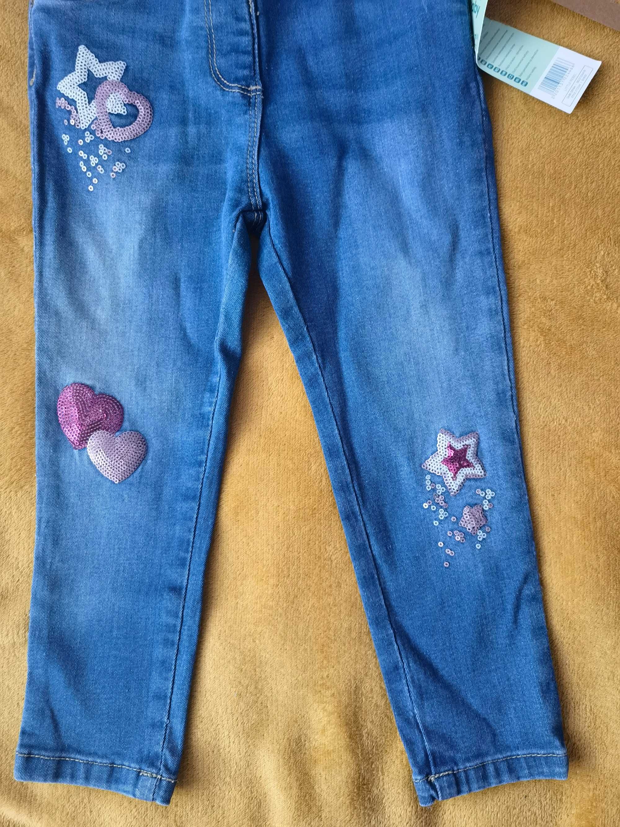 Jeansy Slim FIt dziewczęce rozm 98 Pepco